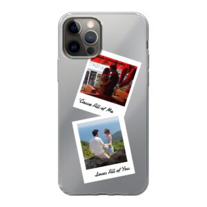 Double Polaroid Designed Soft case - Transparent Phone Case For Apple iPhone 12