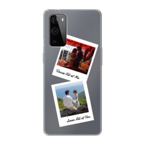 Double Polaroid Designed Soft case - Transparent Phone Case For OnePlus 9 Pro