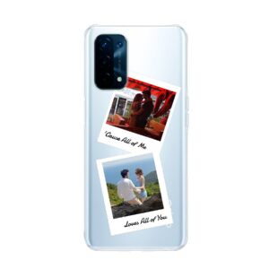 Soft case - Transparent For Oppo A74 5G With Double Polaroid Design