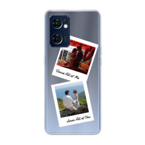 Double Polaroid Designed Soft case - Transparent Phone Case For Oppo Find X5 Lite