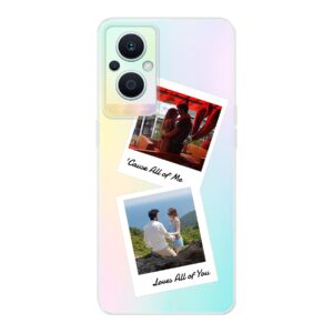 Oppo Reno8 Lite Soft case - Transparent With Double Polaroid Design