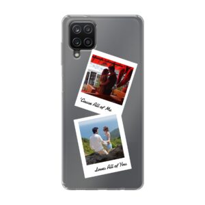 Double Polaroid Phone Case For Samsung Galaxy A12 Nacho Soft case - Transparent