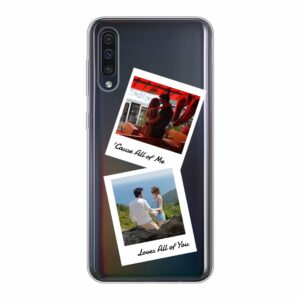 Soft case - Transparent For Samsung Galaxy A50 With Double Polaroid Design