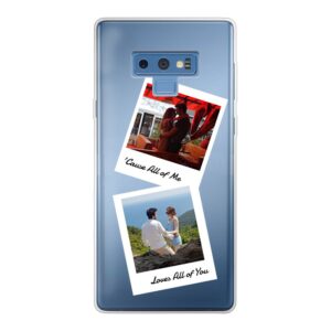 Samsung Galaxy Note 9 Soft case - Transparent With Double Polaroid Design