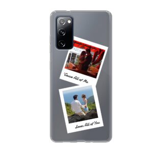 Double Polaroid Phone Case For Samsung Galaxy S20 FE 5G Soft case - Transparent