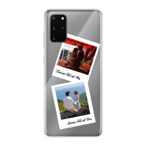 Double Polaroid Designed Soft case - Transparent Phone Case For Samsung Galaxy S20 Plus 5G