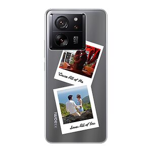 Double Polaroid Designed Soft case - Transparent Phone Case For Xiaomi 13T Pro