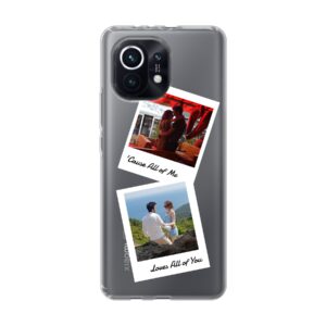 Double Polaroid Phone Case For Xiaomi Mi 11 Soft case - Transparent