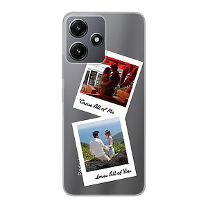 Xiaomi Redmi 12 Soft case - Transparent With Double Polaroid Design