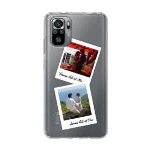 Double Polaroid Designed Soft case - Transparent Phone Case For Xiaomi Redmi Note 10S