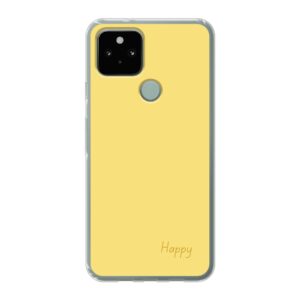 Soft case - Transparent For Google Pixel 5 With Happy Design