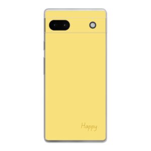 Google Pixel 6a Phone Case With Happy Image Using Soft case - Transparent