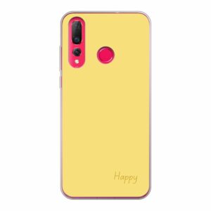 Phone Case With Happy Design Made For Huawei P30 Lite Soft case - Transparent