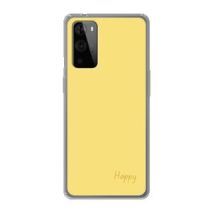 Phone Case With Happy Design Made For OnePlus 9 Pro Soft case - Transparent