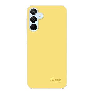 Phone Case With Happy Design Made For Samsung Galaxy A15 Soft case - Transparent