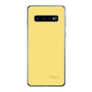 Happy Designed Soft case - Transparent Phone Case For Samsung Galaxy S10