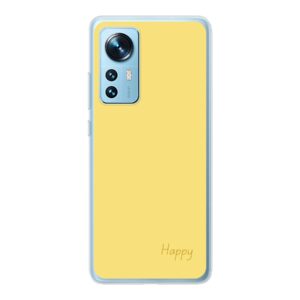 Phone Case With Happy Design Made For Xiaomi 12 Soft case - Transparent