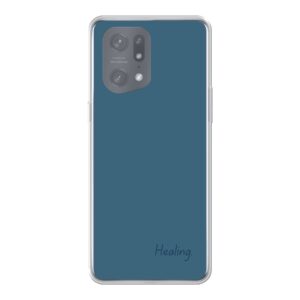 Phone Case With Healing Design Made For Oppo Find X5 Pro Soft case - Transparent