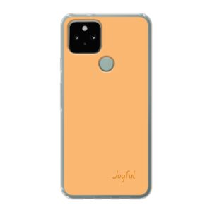 Google Pixel 5 Soft case - Transparent With Joyful Design