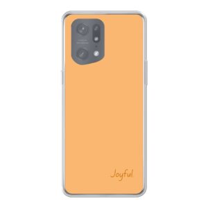 Oppo Find X5 Pro Soft case - Transparent With Joyful Design