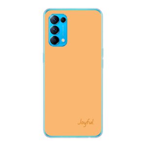 Oppo Reno5 5G Phone Case With Joyful Image Using Soft case - Transparent