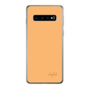 Samsung Galaxy S10 Phone Case With Joyful Image Using Soft case - Transparent