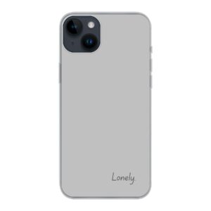 Apple iPhone 14 Plus Soft case - Transparent With Lonely Design