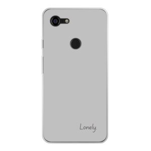 Soft case - Transparent For Google Pixel 3 XL With Lonely Design