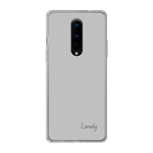 OnePlus 8 5G Phone Case With Lonely Image Using Soft case - Transparent