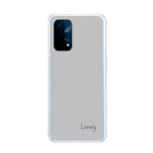 Oppo A74 5G Soft case - Transparent With Lonely Design