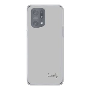 Oppo Find X5 Pro Phone Case With Lonely Image Using Soft case - Transparent