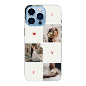 Love Collage Designed Soft case - Transparent Phone Case For Apple iPhone 13 Pro Max