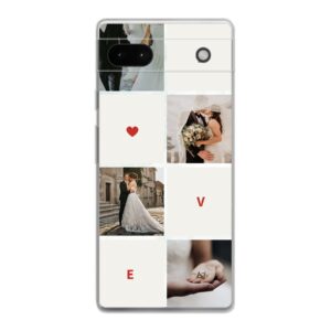 Love Collage Designed Soft case - Transparent Phone Case For Google Pixel 6a