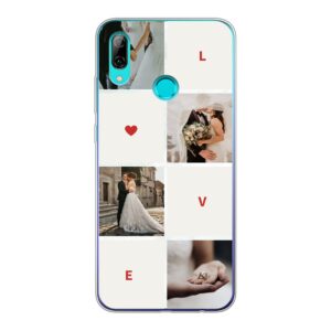 Huawei P Smart (2019) Phone Case With Love Collage Image Using Soft case - Transparent