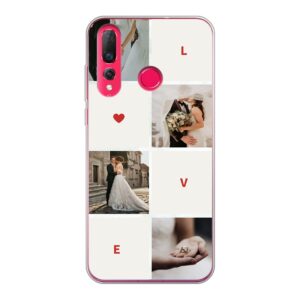 Huawei P30 Lite Phone Case With Love Collage Image Using Soft case - Transparent