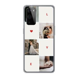 OnePlus 9 Pro Phone Case With Love Collage Image Using Soft case - Transparent