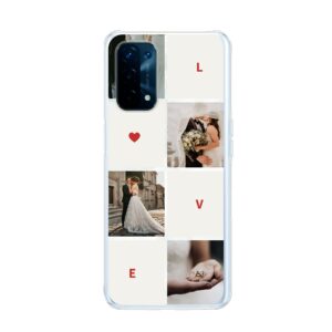 Love Collage Phone Case For Oppo A74 5G Soft case - Transparent