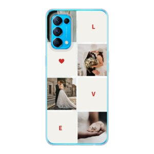 Love Collage Phone Case For Oppo Reno5 5G Soft case - Transparent