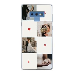 Samsung Galaxy Note 9 Soft case - Transparent With Love Collage Design