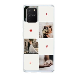 Soft case - Transparent For Samsung Galaxy S10 Lite With Love Collage Design