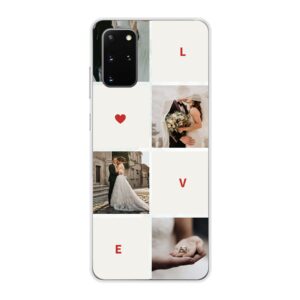 Soft case - Transparent For Samsung Galaxy S20 Plus 5G With Love Collage Design