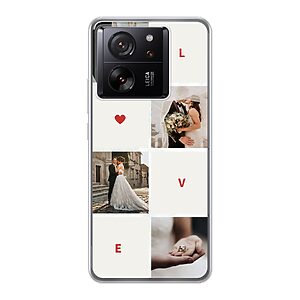 Love Collage Phone Case For Xiaomi 13T Pro Soft case - Transparent