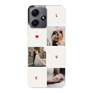 Xiaomi Redmi 12 Phone Case With Love Collage Image Using Soft case - Transparent