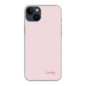 Phone Case With Lovely Design Made For Apple iPhone 14 Plus Soft case - Transparent