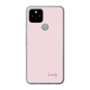 Google Pixel 5 Phone Case With Lovely Image Using Soft case - Transparent