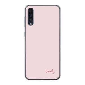 Samsung Galaxy A50 Phone Case With Lovely Image Using Soft case - Transparent