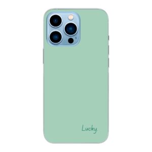 Apple iPhone 13 Pro Max Phone Case With Lucky Image Using Soft case - Transparent