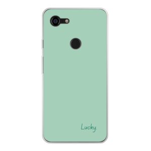 Google Pixel 3 XL Phone Case With Lucky Image Using Soft case - Transparent