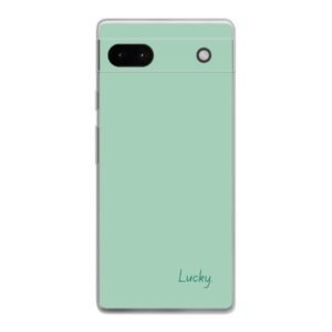 Google Pixel 6a Phone Case With Lucky Image Using Soft case - Transparent