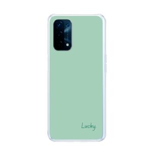 Phone Case With Lucky Design Made For Oppo A74 5G Soft case - Transparent